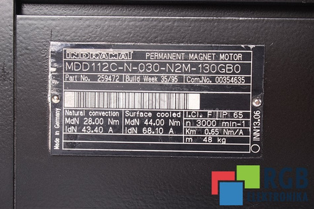 MDD112C-N-030-N2M-130GB0 INDRAMAT R911259472