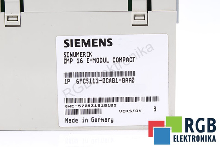 6FC5111-0CA01-0AA0 SIEMENS SINUMERIK 840C/840CE/840D/840DE VERSION B