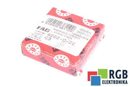 6202-C-2Z-C3 FAG 15X35X11 8.9KN, 3.75KN LOŽISKO