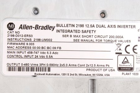 2198-D012-ERS3 ALLEN BRADLEY