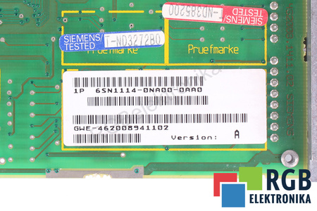 6SN1114-0NA00-0AA0 SIEMENS VERSION A SIMODRIVE 611 NA NÁHRADNÍ DÍLY