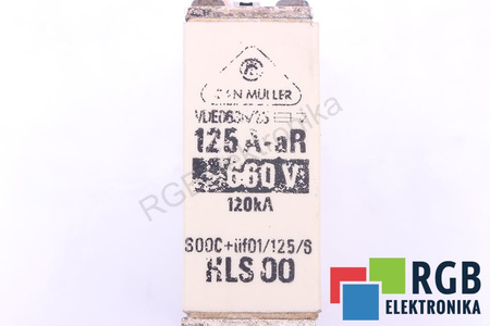 POJISTKA HLS00 JEAN MULLER VDE0636/23 125A-AR, 660VAC, 120KA