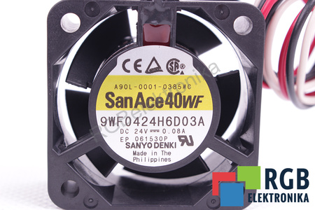 A90L-0001-0385#C FANUC 9WF0424H6D03A 40X40X20MM, 24V VENTILÁTOR