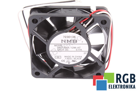 06015KA-12M-AT NMB TECHNOLOGIES 60X60X15MM, 12V, 0.17A VENTILÁTOR