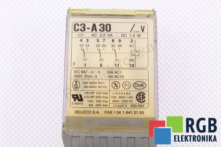 C3-A30 RELECO 24VDC 1.3W 2.2VA RELE