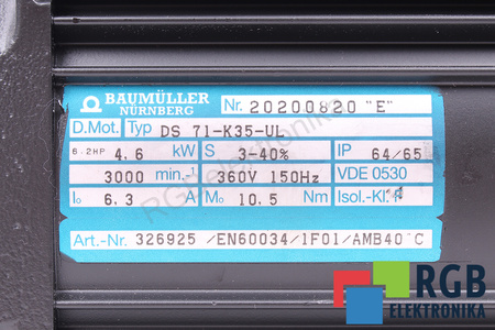 DS71-K35-UL BAUMÜLLER 4.6KW