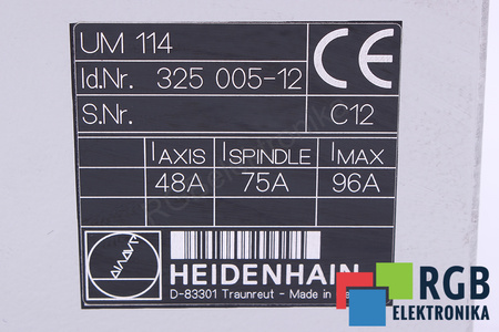 UM114 HEIDENHAIN ID.NR.325005-12