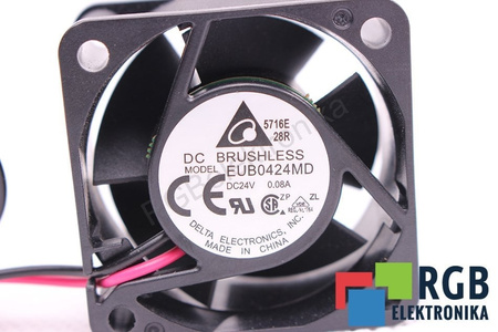 EUB0424MD DELTA 40X40X20MM, 24V VENTILÁTOR