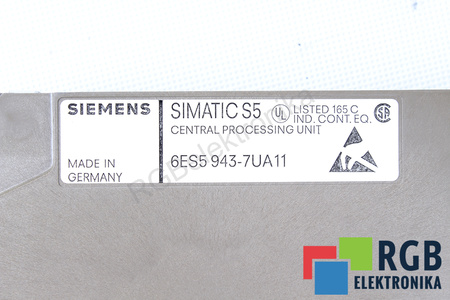 6ES5943-7UA11 SIEMENS SIMATIC S5 CPU 943