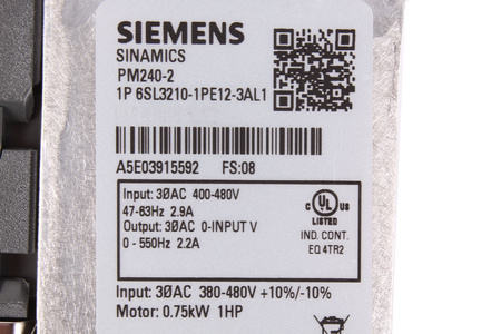 6SL3210-1PE12-3AL1 SIEMENS SINAMICS POWER MODULE PM240-2