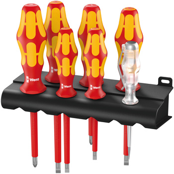 05006147001 WERA 160 I/7 VDE R SADA KRAFTFORM SERIE 100 + TESTER FÁZE + DRŽÁK, 7 DÍLŮ