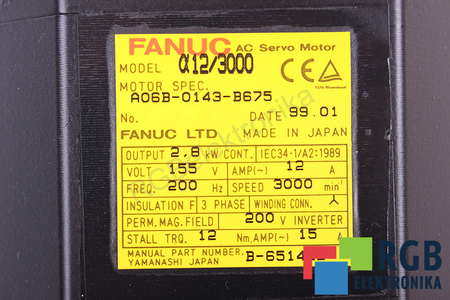 A06B-0143-B675 FANUC A12/3000