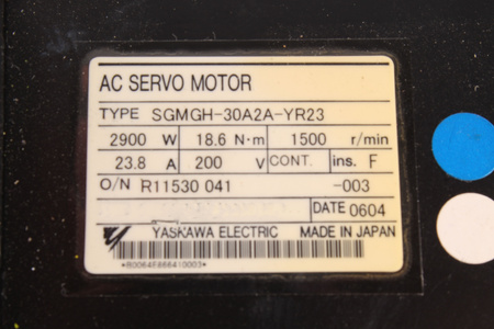 SGMGH-30A2A-YR23 YASKAWA