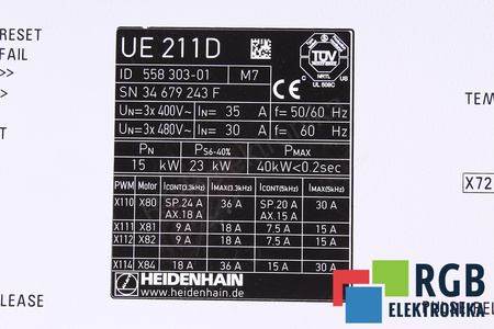 UE211D HEIDENHAIN ID.NR. 558303-01 KRYT