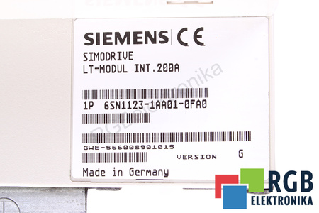 6SN1123-1AA01-0FA0 SIEMENS VER. G SIMODRIVE 611
