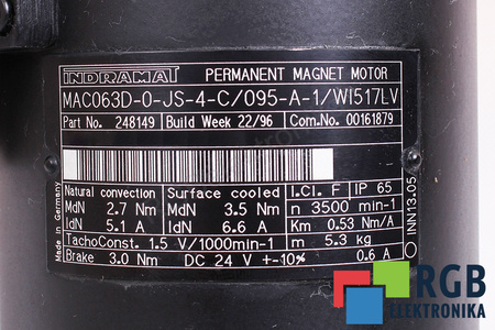 MAC063D-0-JS-4-C/095-A-1/WI517LV INDRAMAT