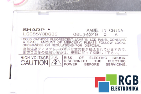 LQ085Y3DG03 SHARP 8.5" LCD DISPLEJ
