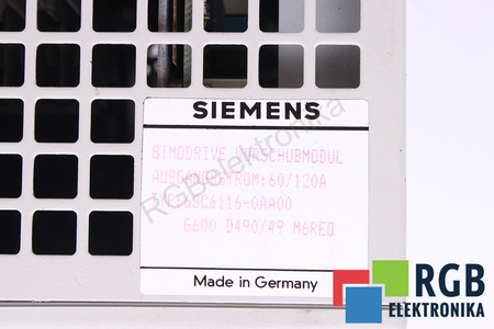 6SC6116-0AA00 SIEMENS D490/49 M6REQ SIMODRIVE 611