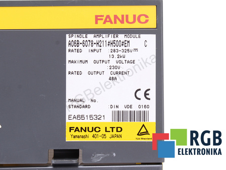 A06B-6078-H211#H500#EM FANUC KRYT