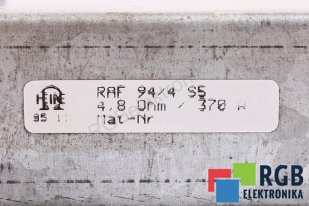 RAF94/4S5 HEINE 4.8OHM, 0.37KW BRZDÍCÍ REZISTOR