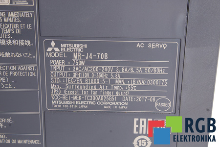 MR-J4-70B MITSUBISHI ELECTRIC