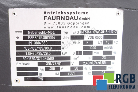 EFG1GF5164-0WG40-6HU7-Z ELEKTRA-FAURNDAU