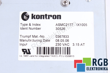 ASMC2177 KONTRON ID.NR. 30526 TASC TRUMPF NR. 0367833