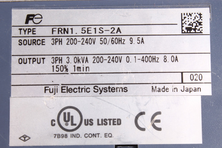 FRN1.5E1S-2A FUJI ELECTRIC FRENIC-MULTI