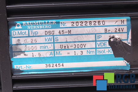 DSG45-M BAUMÜLLER 0.25KW