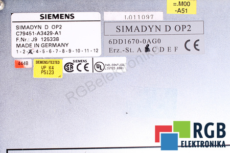 C79451-A3429-A1 SIEMENS SIMADYN D OP2