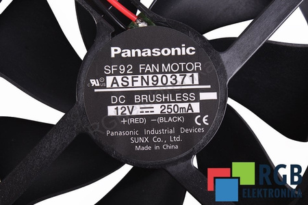 ASFN90371 PANASONIC 92X92X25MM, 12V VENTILÁTOR