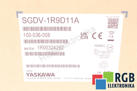 SGDV-1R9D11A YASKAWA SERVOPACK SIGMA V