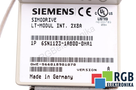 6SN1123-1AB00-0HA1 SIEMENS VERSION A SIMODRIVE 611 LT-MODUL INT.2X8A