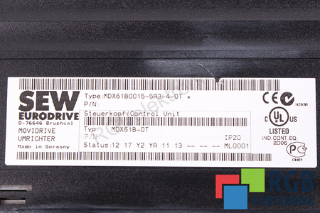 MDX61B0015-5A3-4-0T SEW EURODRIVE MDX61B-0T MOVIDRIVE