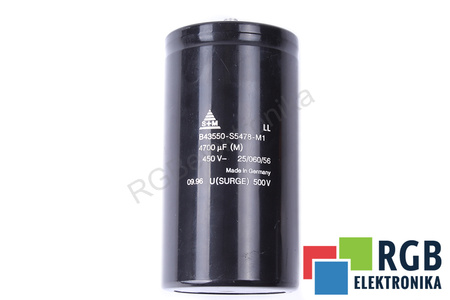 KONDENZÁTOR B43550-S5478-M1 S+M 4700UF, 450V