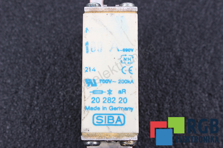 POJISTKA 2028220 SIBA ULTRA RAPID NH000 100A, 690VAC, 200KA