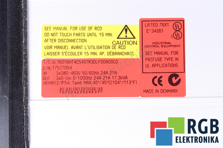 VLT6016HT4C54STR3DLF00A00C0 DANFOSS VLT6000 HVAC