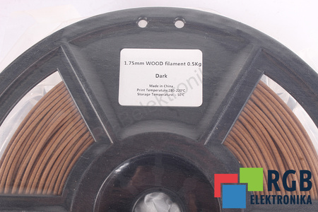 1,75MM WOOD FILAMENT 0.5KG DARK FLASHFORGE VNĚJŠÍ ROZMĚR CÍVKY 180MM, VNITŘNÍ ROZMĚR CÍVKY 50MM, ŠÍŘKA CÍVKY 45MM