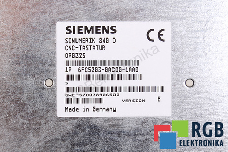 6FC5203-0AC00-1AA0 SIEMENS VERSION E SINUMERIK OP032S KLÁVESNICE