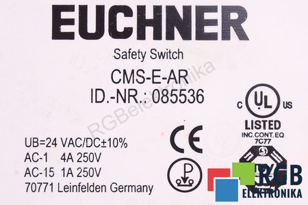 CMS-E-AR EUCHNER 085536 BEZPEČNOSTNÍ RELÉ