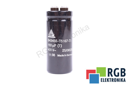 KONDENZÁTOR B43455-T5167-T1 S+M 160UF, 450V
