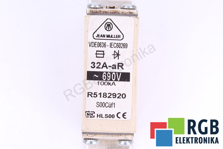 POJISTKA HLS00 JEAN MULLER R5182920 VDE0636-IEC60269 32A-AR, 690V, 100KA