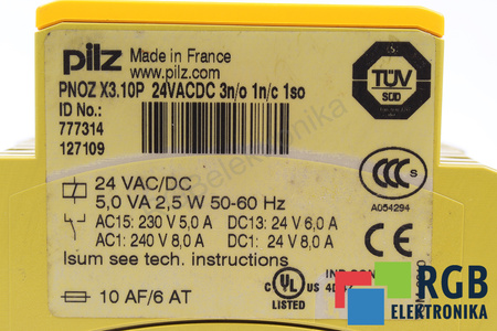 PNOZX3.10P PILZ 777314 BEZPEČNOSTNÍ RELÉ