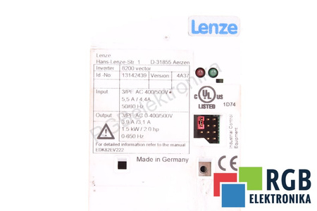 E82EV152_4C000 LENZE VECTOR 8200 ID.-NO. 13142439