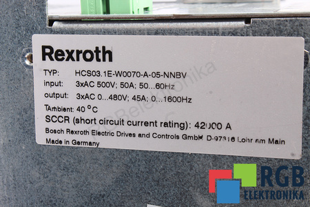 HCS03.1E-W0070-A-05-NNBV REXROTH R911308417