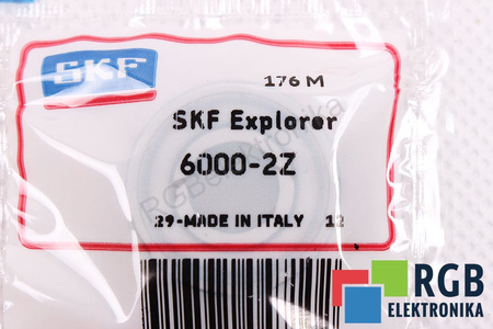 6000-2Z SKF 67000RPM, 34000RPM, 10X26X8, 4.75KN, 1.96KN LOŽISKO