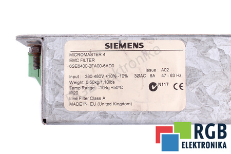 6SN1111-0AA01-1BA0 SIEMENS MICROMASTER4 FILTR