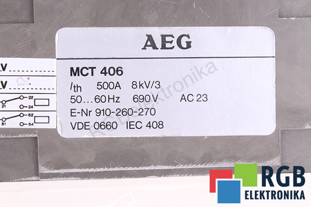 MCT406 AEG ODPOJOVAČ