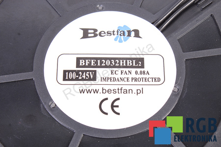 QEC12032BL BESTFAN 120X120X32MM, 230V, 0.08A VENTILÁTOR