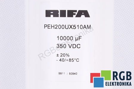 KONDENZÁTOR PEH200UX510AM RIFA 10000UF, 350VDC